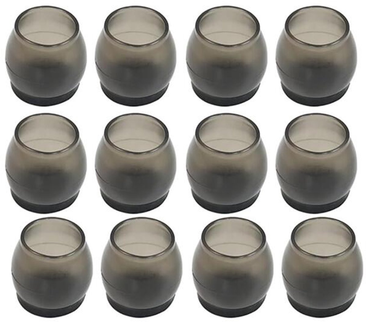 Stoelpoot Doppen - 12 Stuks - Stoelpoot Beschermers - TPR - Anti-Kras - Stoeldoppen - Stoe