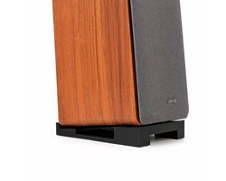 Alvora speaker standaard geschikt voor Edifier R1280DB - Bureau standaard voor boekenplank speaker - 13° kanteling - Zwart