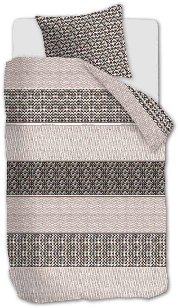 Rivièra Maison Lawrence kussensloop - Bruin - 60 x 70 cm