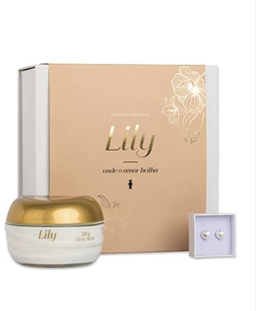 Lily Luxe Cadeauset met Bodycrème & Swarovski® Kristallen Oorbellen – Limited Edition-Moederdag cadeau