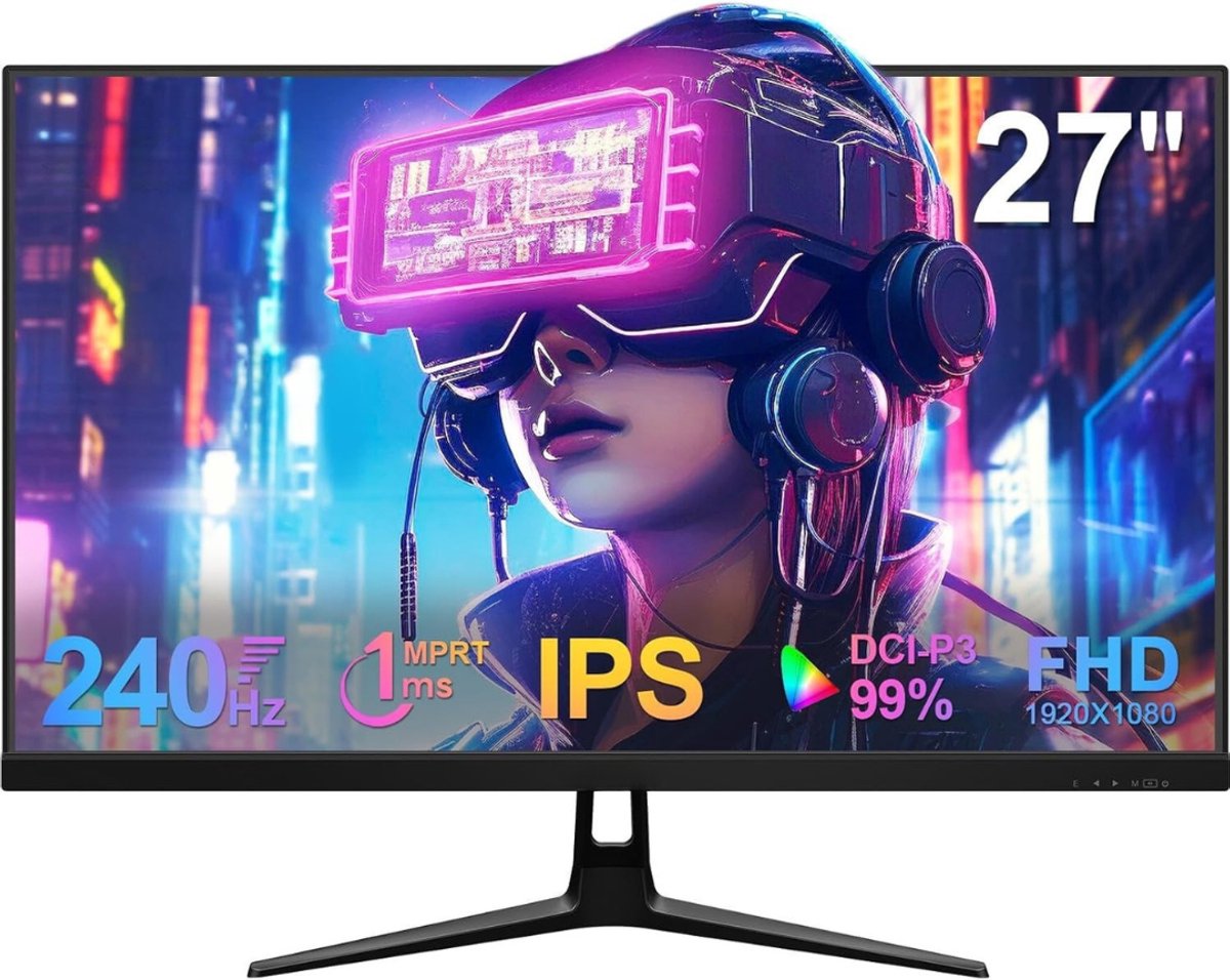 AHD® Gaming Monitor 240hz - Gaming Monitor - Zwart - 70cm x 45cm x 70cm