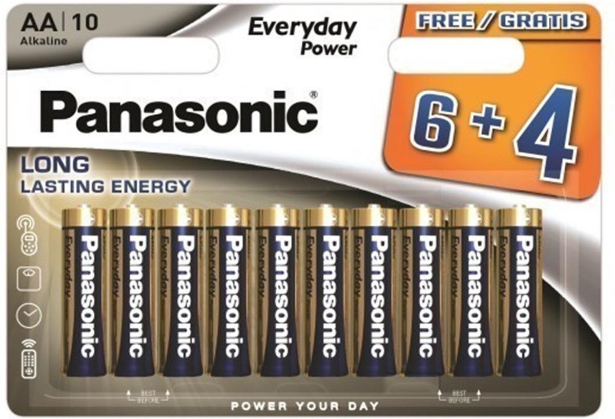 AA/LR6 Panasonic Alkaline Everyday Power - 10 Stuks