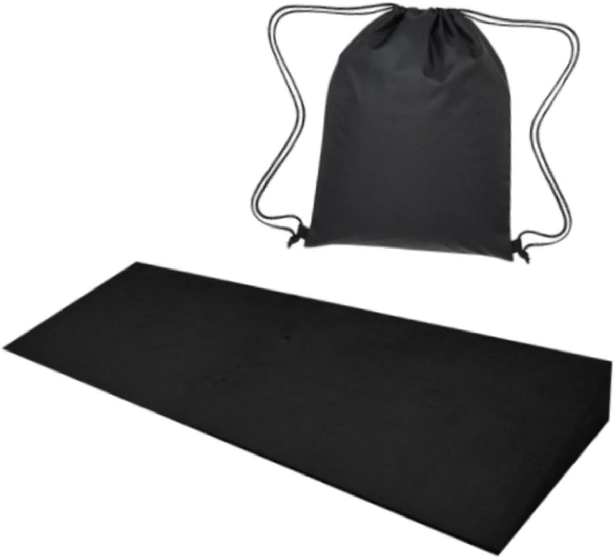 Squat Wedge Blok - Schuin Board - Beentraining Verbeteren - Antislip Ontwerp - 68.5cm x 23.5cm x 6.2cm - Zwart