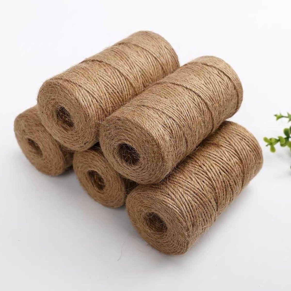 Jute Touw - Tuin Touw - Decoratie en Knutselen - Weerbestendig Materiaal - 50 meter - Natuurlijk Bruin