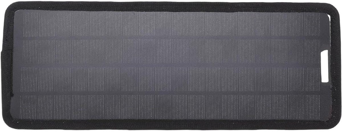 Zonnepaneel Autolader - Accu Onderhouder - Auto Accu Laden - Anti Batterij Afvoer - 35x14x4 cm - Zwart