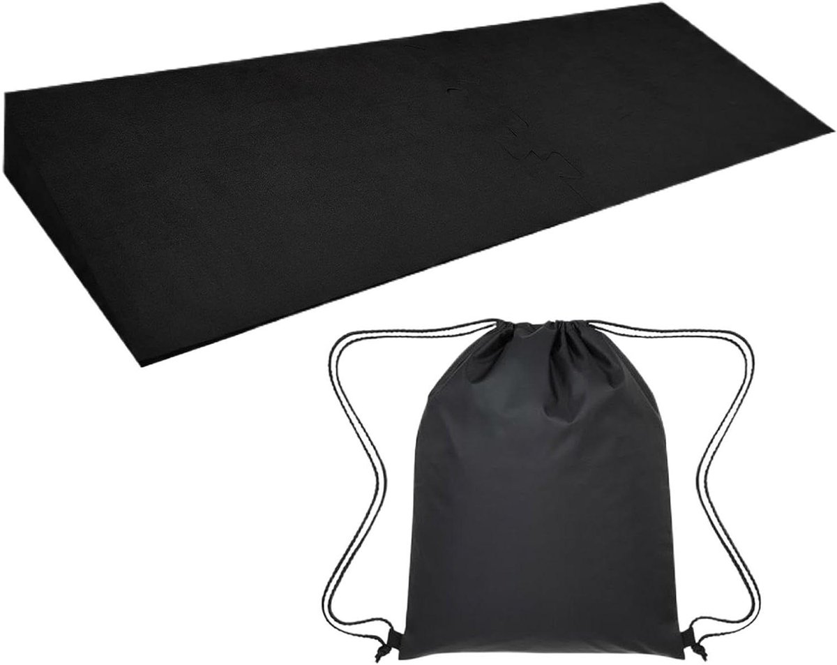 Squat Wedge - Hielwig Kuitenblok - Been Training - Verbeterde Diepe Squats - 7 x 23.5 x 7 cm - Zwart