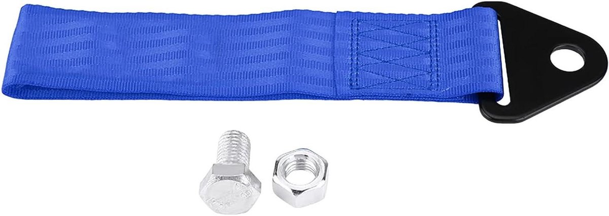 Sleepkabel Auto - Nylon Sleepband - Noodgevallen Hulp - Hoge Sterkte - 10000 Lbs - Blauw