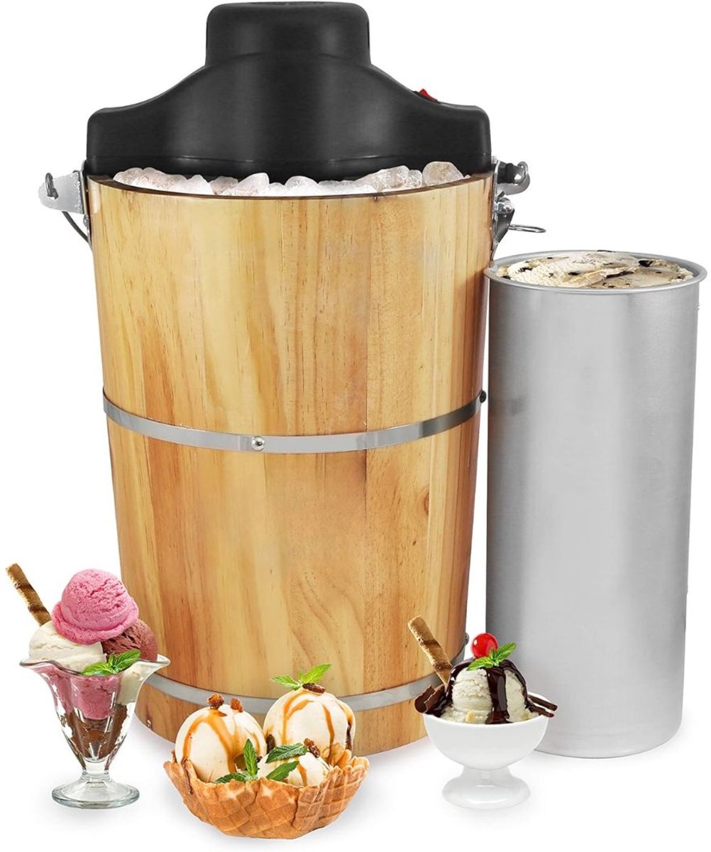 IJsmachine IJsmaker Softijs Machine Voor Thuis 50 W 6 8 Liter Bruin
