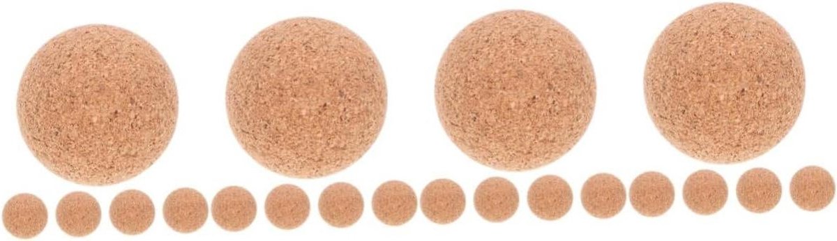 Tafelvoetbal Ballen - Mini Vervanging - Spel Oefenen - Houten Materiaal - 20 Stuks - Natuurlijk Hout