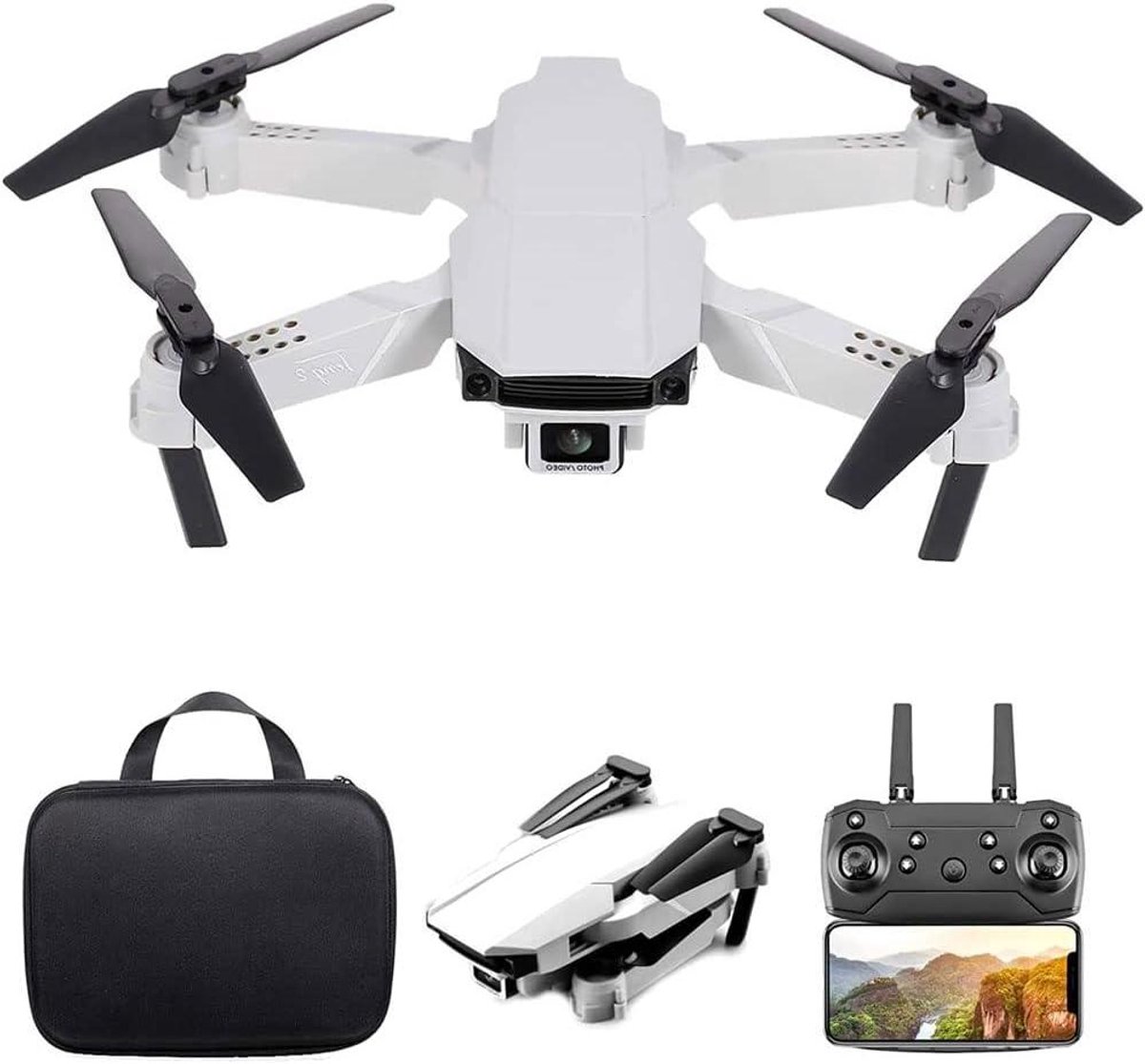 RC Drone - Mini Quadcopter - Lucht fotografie - 4K HD Camera - 15 Min Vliegtijd - Grijs wit