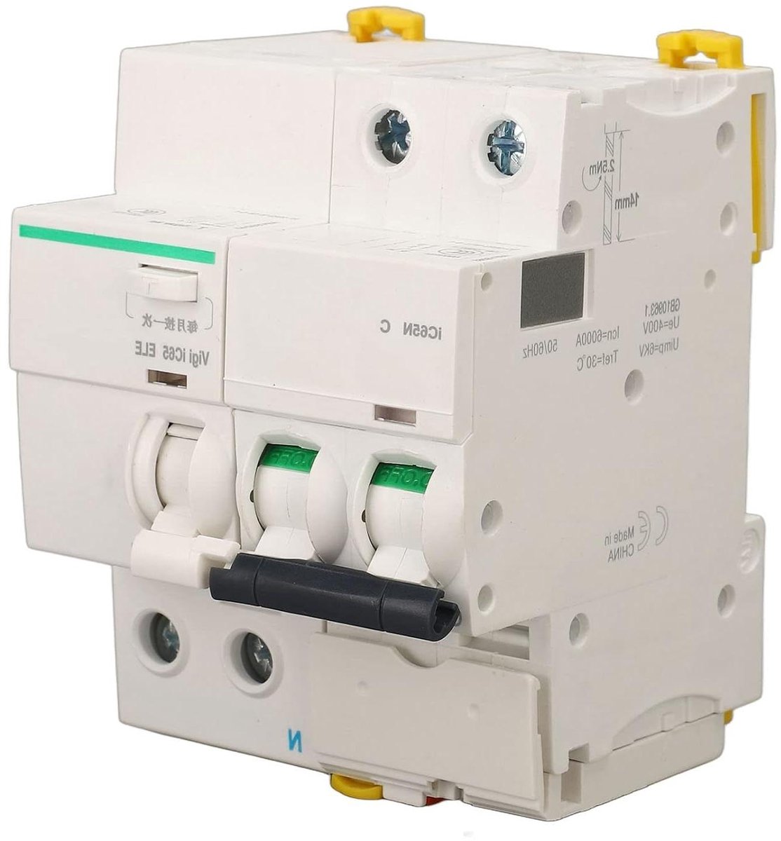 Automatische Schakelaar - Stroomonderbreker - Elektrische Beveiliging - Snelle Booguitschakeling - AC400V - Grijs
