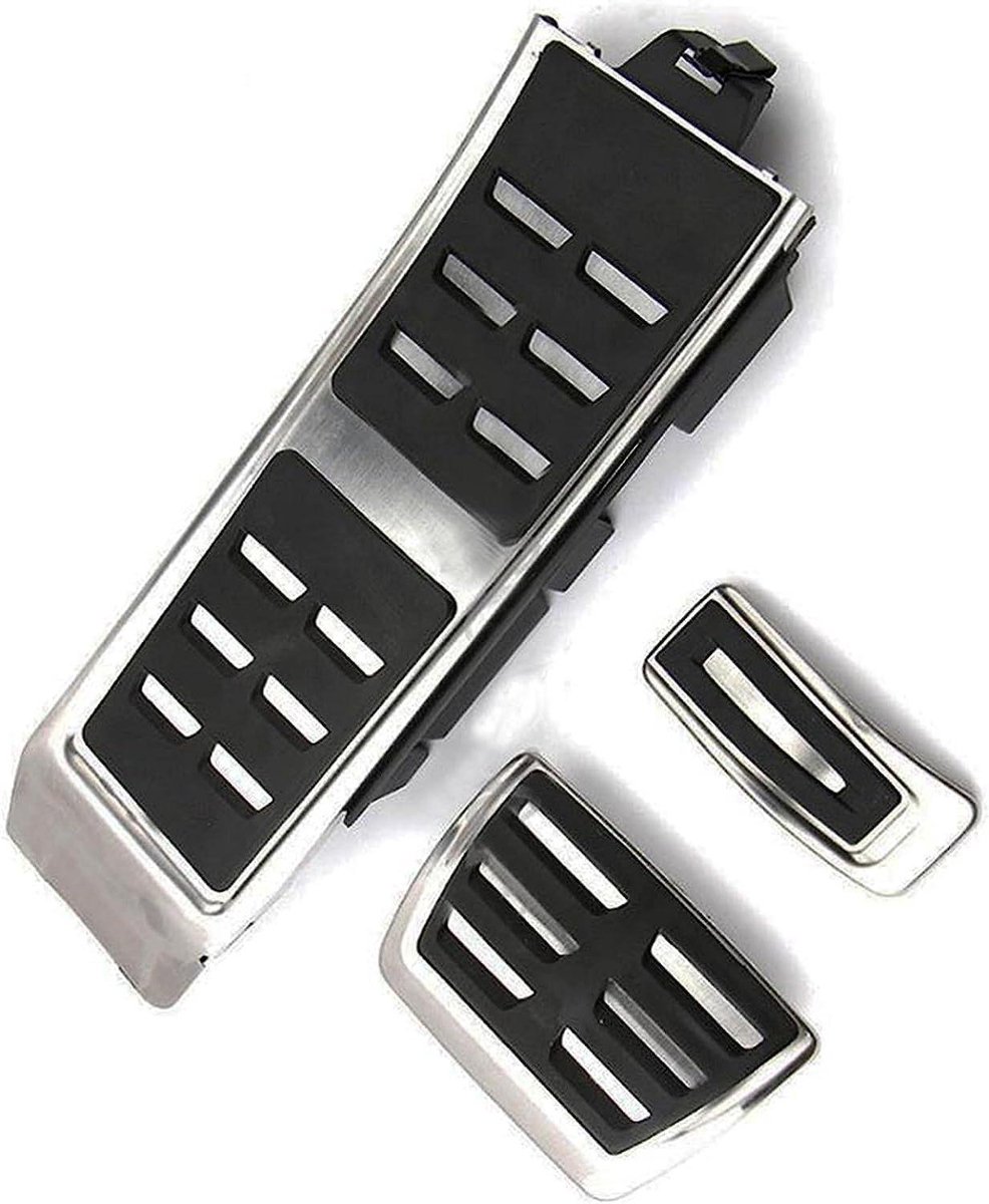Pedaalhoezen Auto - Sportpedalen Set - Verbeteren Grip - Antislip Rubber - N.v.t. - Zilver Zwart