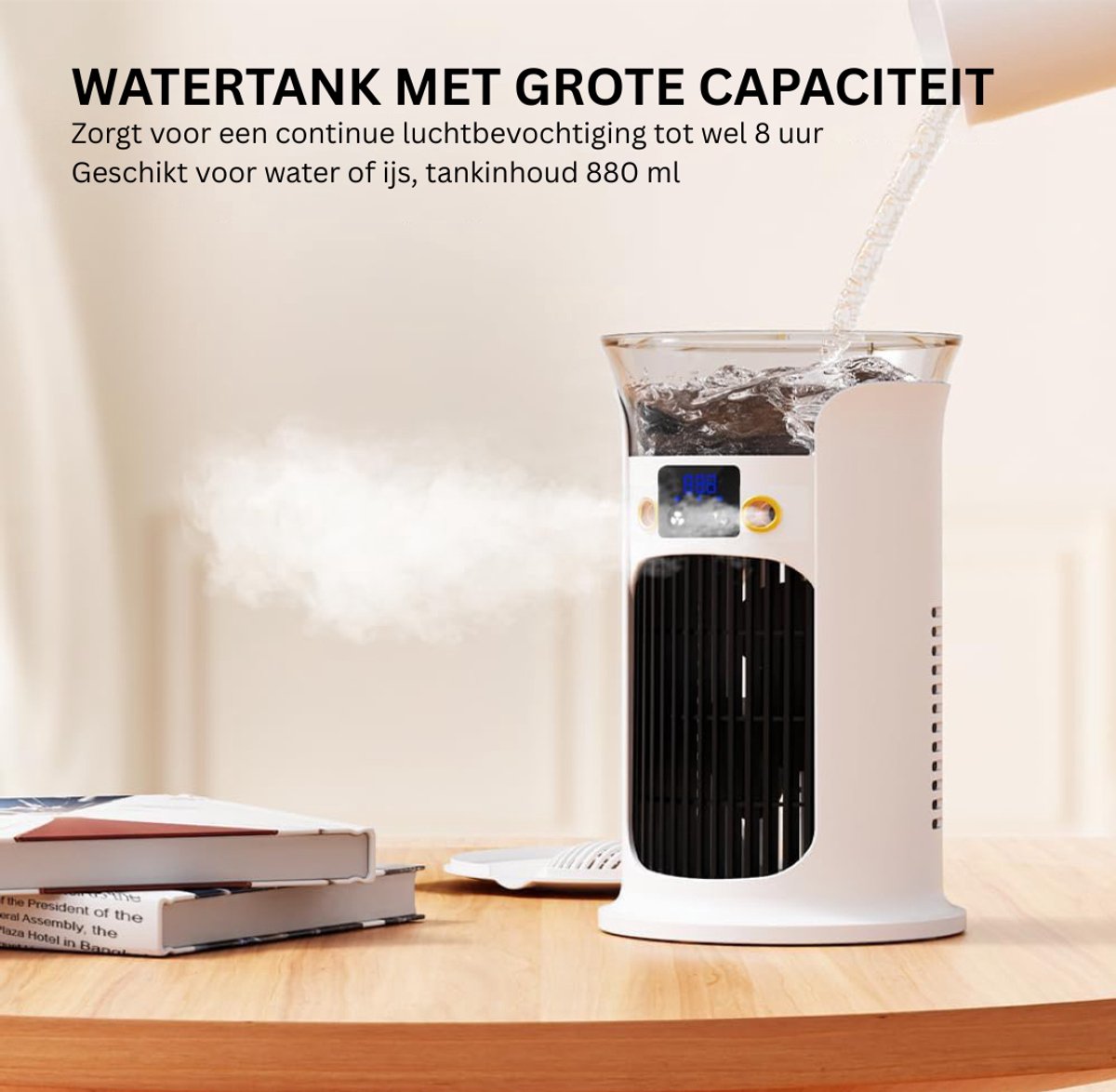 MKSS® Mobiele Airco Zonder Afvoerslang - Aircooler voor Slaapkamer - Draagbare Ventilator — afbeelding 6