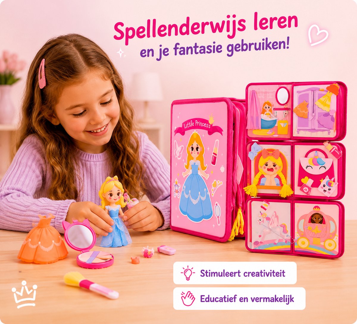 Baby Sonrisa Montessori Activiteitenboek Roze - Educatief Speelgoed Voor Meisjes Vanaf 1 Jaar - Speelgoed - Cadeau Meisje - Kleur Roze — afbeelding 6