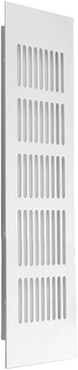 Ventilatierooster - Luchtrooster Aluminium - Ventilatie Ruimtes - Verstelbare Luchtstroom - 50mm Breed - Zilverkleurig