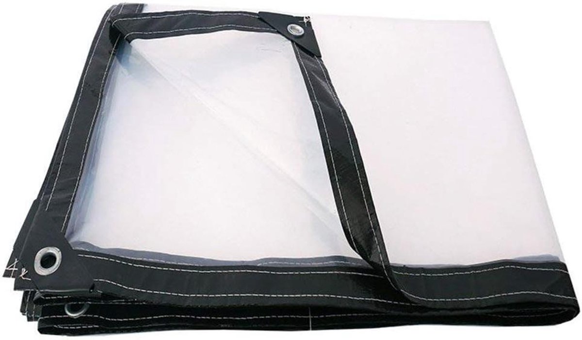 Transparant Zeil - Waterdicht Plastic - Tuin Beschermen - Verstevigd Rand - 2M x 6M - Groen