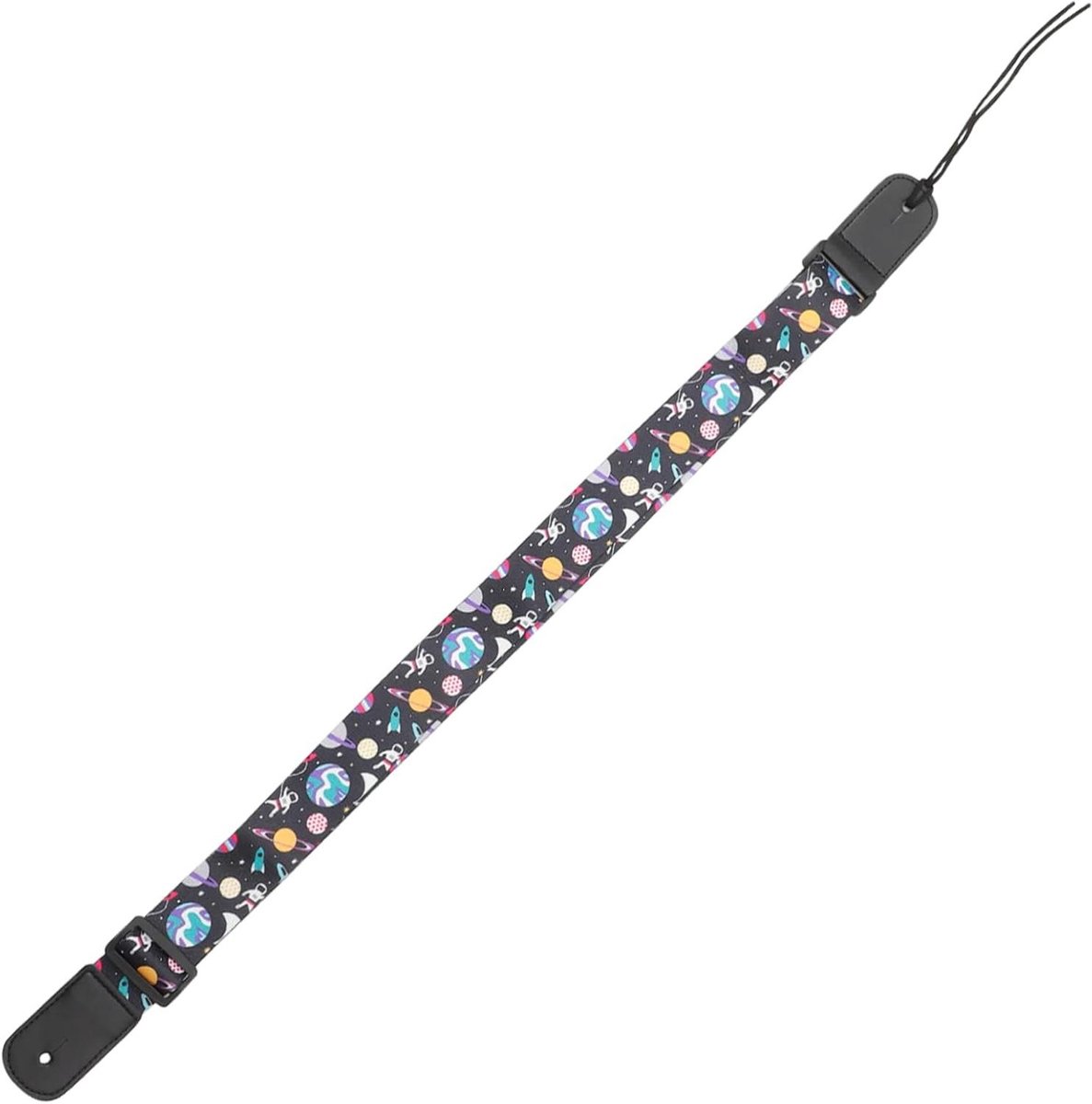 Gitaarband - Ukelele band - Muziek maken - Verstelbaar ontwerp - 75 cm - Zwart