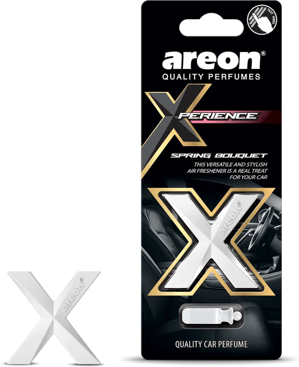 Areon Xperience Spring Bouquet Autoparfum – Bloemige Auto Luchtverfrisser voor Ventilatierooster met Frisse Lentegeur