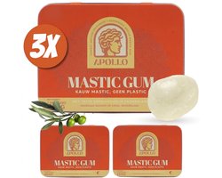 Ultieme Mastic Bundel 3x40g – 100% Natuurlijk - Plasticvrij - Kaaklijn Trainer - Harde Kauwgom uit Chios - Suikervrij - Kaaktrainer - Halal