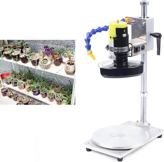 Flessensnijder Elektrisch - Glas Snijmachine - Creatief Hobbyen - Instelbare Snelheid - 60 mm Zaagdiepte - Zilver — afbeelding 2
