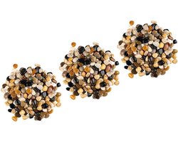 Decoratieve Kiezelstenen - Aquarium Grind - Planten Decoratie - Natuurlijk Gepolijst - 500g Per Pakket - Gemengd