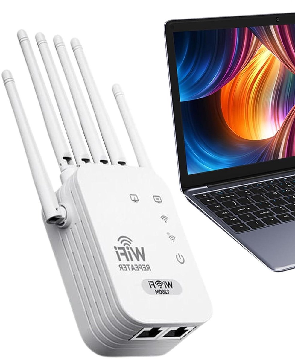 WiFi Signaal Booster - Repeater Extender - Internet Verbeteren - Verbeterd Signaalbereik - 1115 vierkante meter - Wit