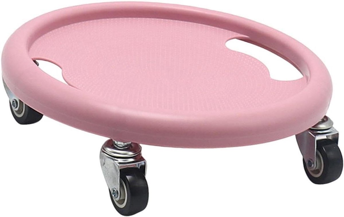 Buikspiertrainer Schijf - Fitness trainer - Thuis trainen - 360 graden rotatie - 27.5 cm breed - Roze