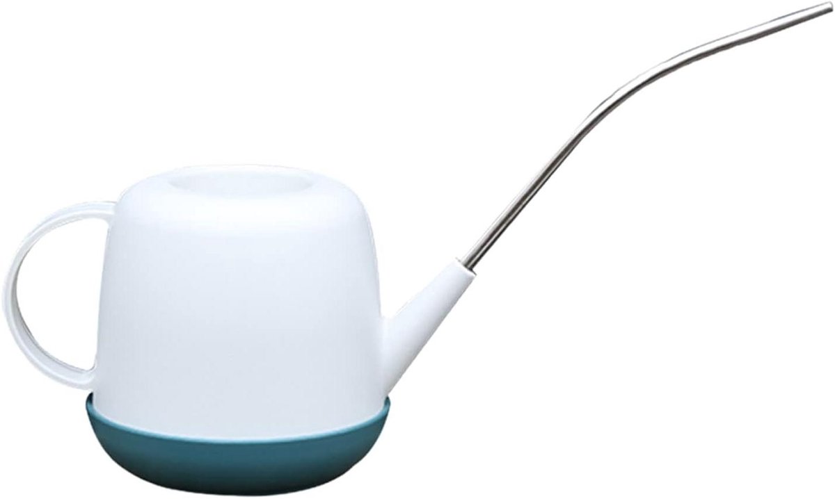 Metalen Gieter - Waterkan Planten - Planten Water Geven - Lange Nauwkeurige Mond - 1 Liter Capaciteit - Wit