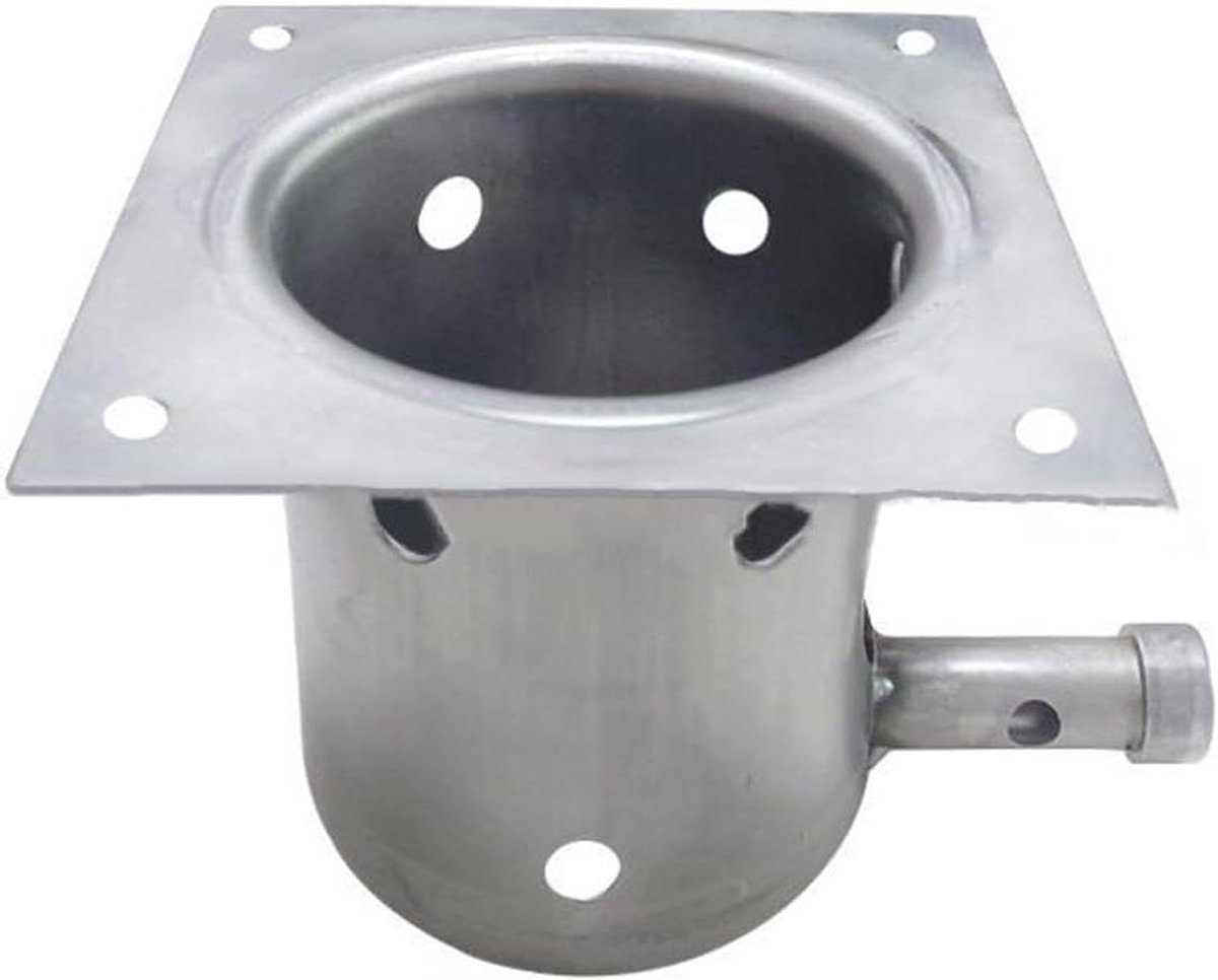 Ontstekingspot Oven - Pellet Starter - Snelle Ontsteking - Roestvrij Staal - 7 x 127 x 94 cm - Metallic