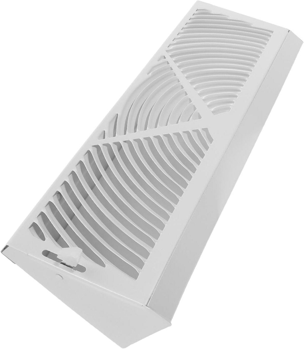 Vloer Roosters - Ventilatie Afdekking - Luchtstroom Verbeteren - Eenvoudige Installatie - 38.3 x 11.7 cm - Wit