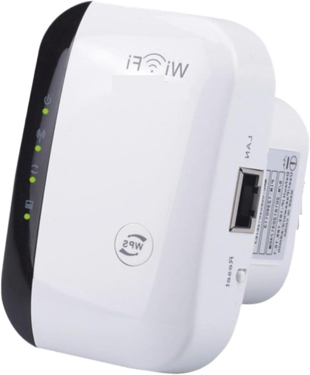 Draadloze WiFi Repeater - Signaalversterker - Internet Uitbreiden - 300 Mbps Snelheid - Compact Formaat - Wit
