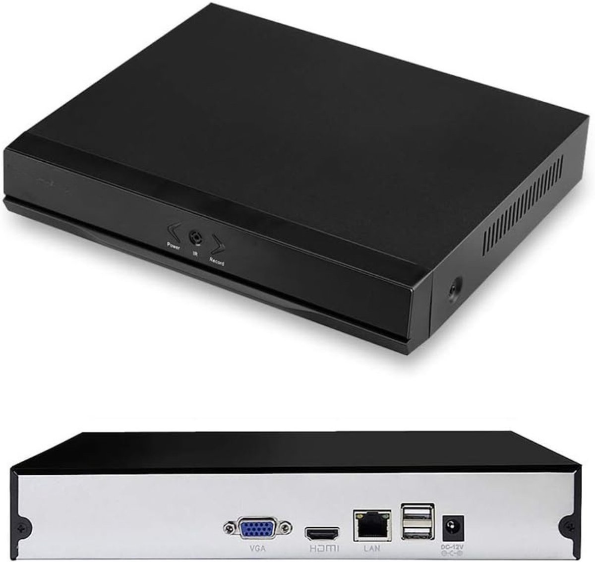 AHD® Videorecorder - Videorecorder vhs - Vhs speler - 4K - Zwart - 26cm x 19cm x 5cm