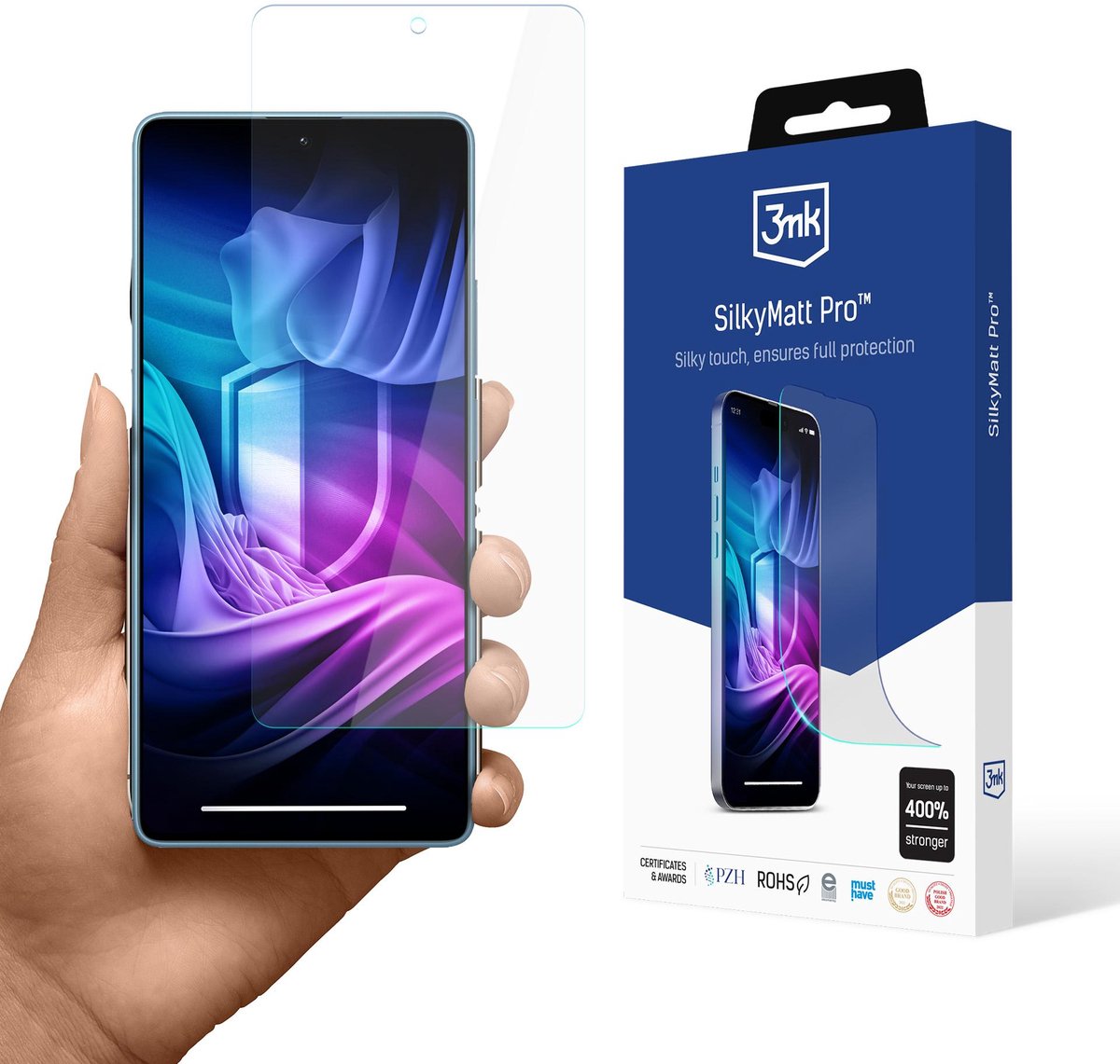 3Mk Silky Matt Pro Beschermhoes Voor Redmi Note 14S Met Antislip Matte Afwerking