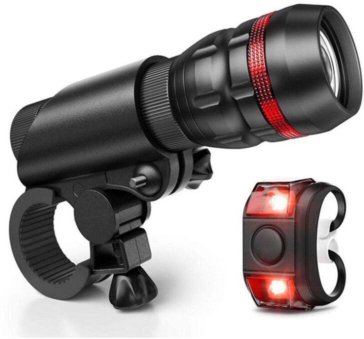 5W Mountainbike Koplamp Kit, Fietslamp, Oplaadbaar, Zoom, Grootlicht (Model 3)
