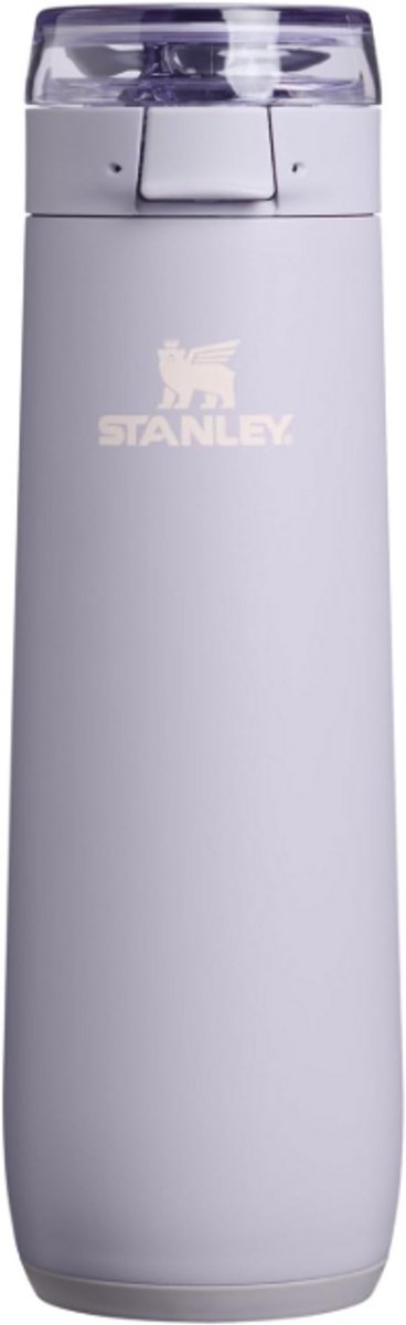 STANLEY Flowstate Spring Bottle 0.59L (Purple Dust) – Lekvrije RVS Waterfles met Draagriem & Flip-Top Lock – Dubbelwandig Geïsoleerd – BPA Vrij