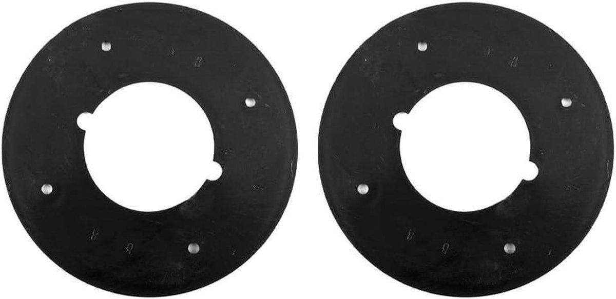 Basisplaten Router - Router Onderdelen - Houtbewerking - Nauwkeurige Pasvorm - 2 stuks - Zwart