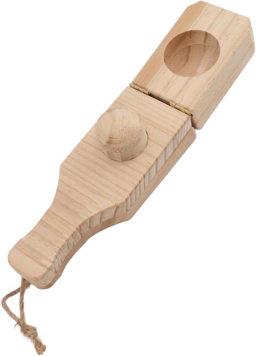 Banaan Perser - Tostonera Keuken - Plantenkoekjes Maken - Ergonomische Grip - 17 x 8 x 8 cm - Houtkleur