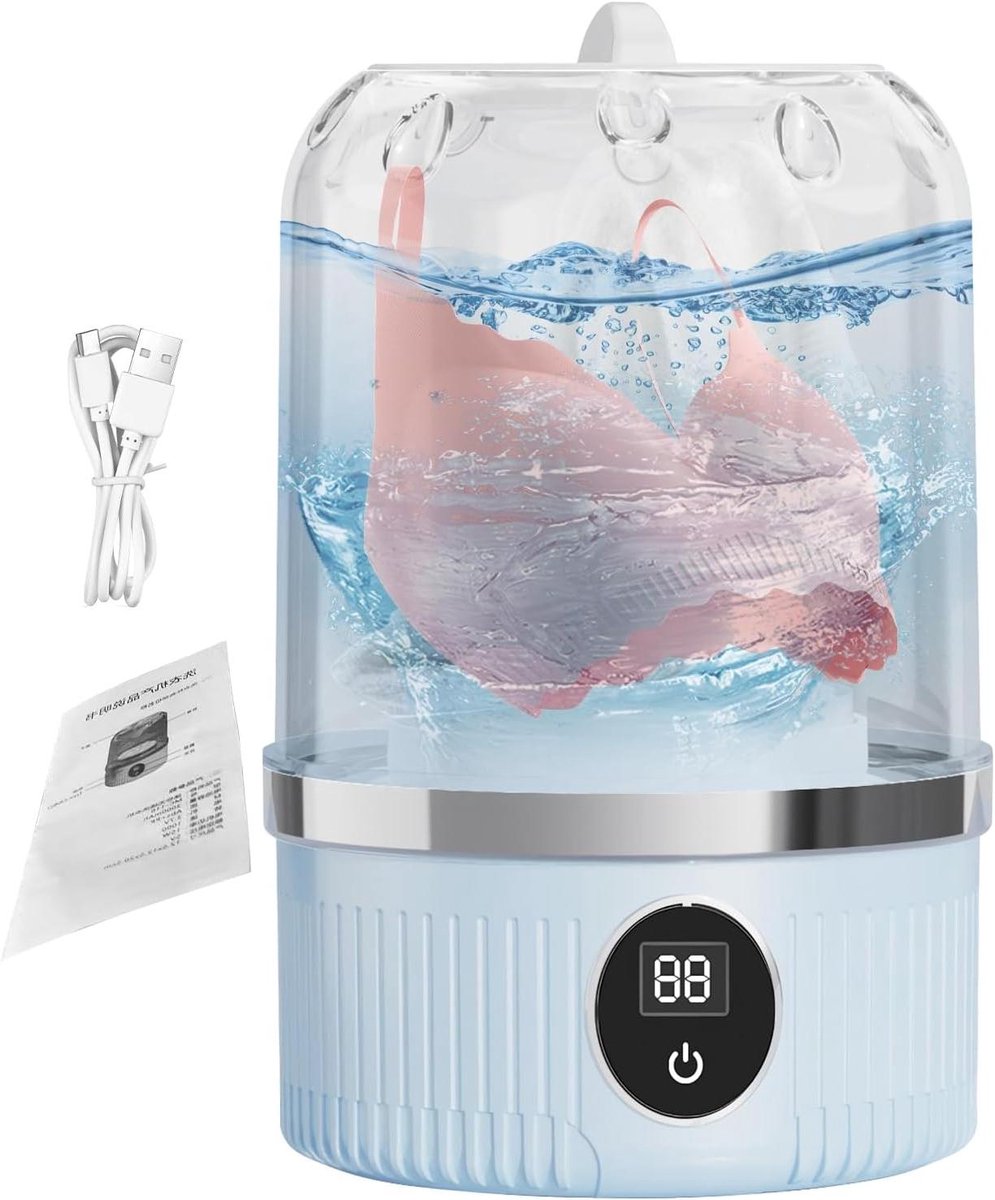 Reiswasmachine Kleine wasmachine Ondergoed wassen Ultrasoon reinigen 215 cm Wit