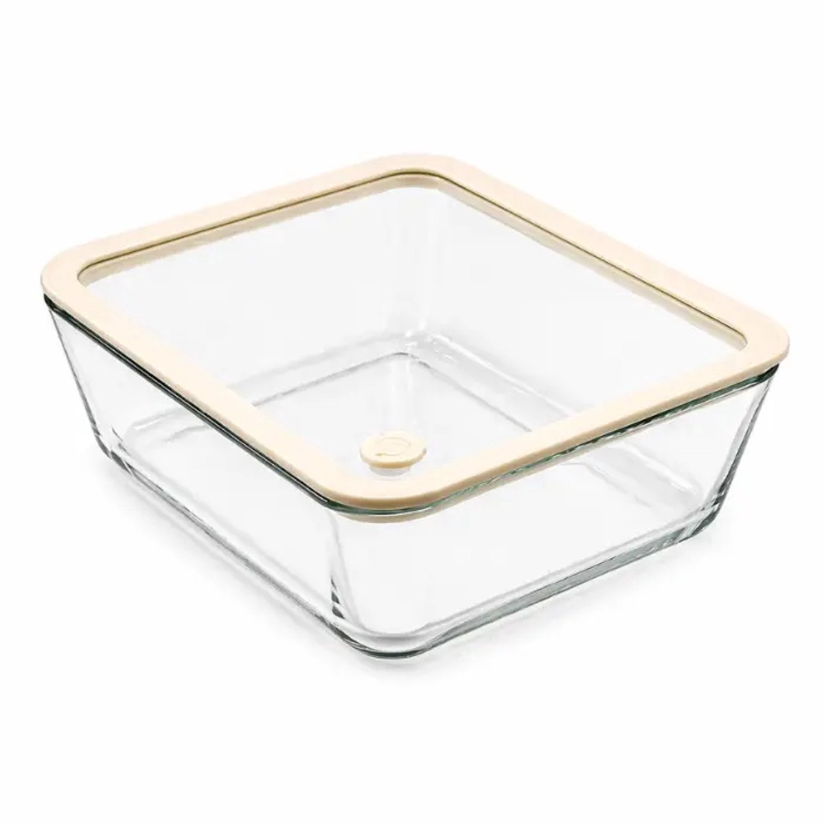 Mevaz Voorraadpot 2600 ml – Borosilicaat Glas – Vierkante Bewaarpot met Deksel – Luchtdicht – Transparant – Grote Keuken Opbergpot voor Pasta, Rijst, Muesli & Noten