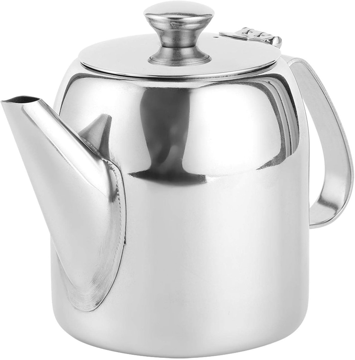 Theepot Koffiepot Waterkoker Kan Warme Dranken Serveren Korte Uitloop 500ML Zilver