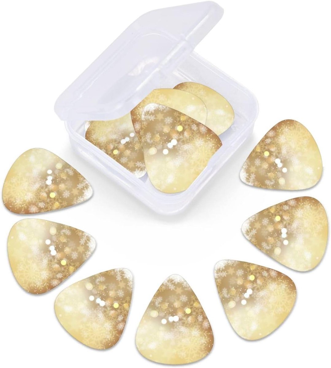 Gitaar Plectrums Set - Muziek Accessoires - Muziek Maken - 3 Dikte Variaties - 12 Stuks - Wit