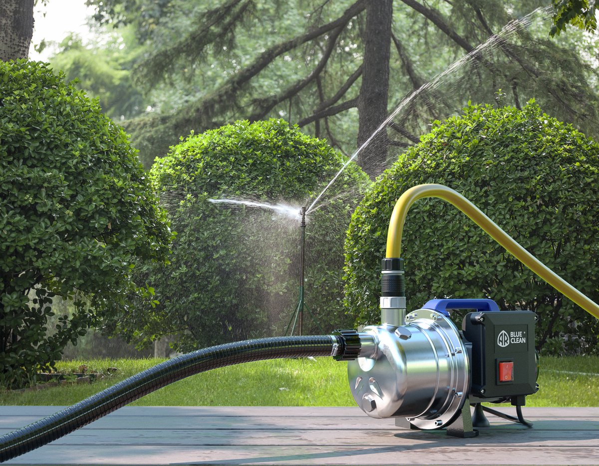 Annovi Reverberi ARGP 800GP800X Beregeningspomp / Waterpomp 800W - 3500l/h - RVS Pomphuis - Zelfaanzuigend Tuinpomp - Aanzuigpomp - Voor besproeien van tuin / gazon thumbnail 4