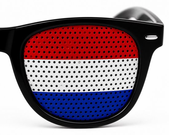 Nederland Oranje Zonnebril - VlaggenBril - HupHollandHup - Supporters Bril - Oranje Fans - Koningsdag / WK / EK / Festival — afbeelding 2