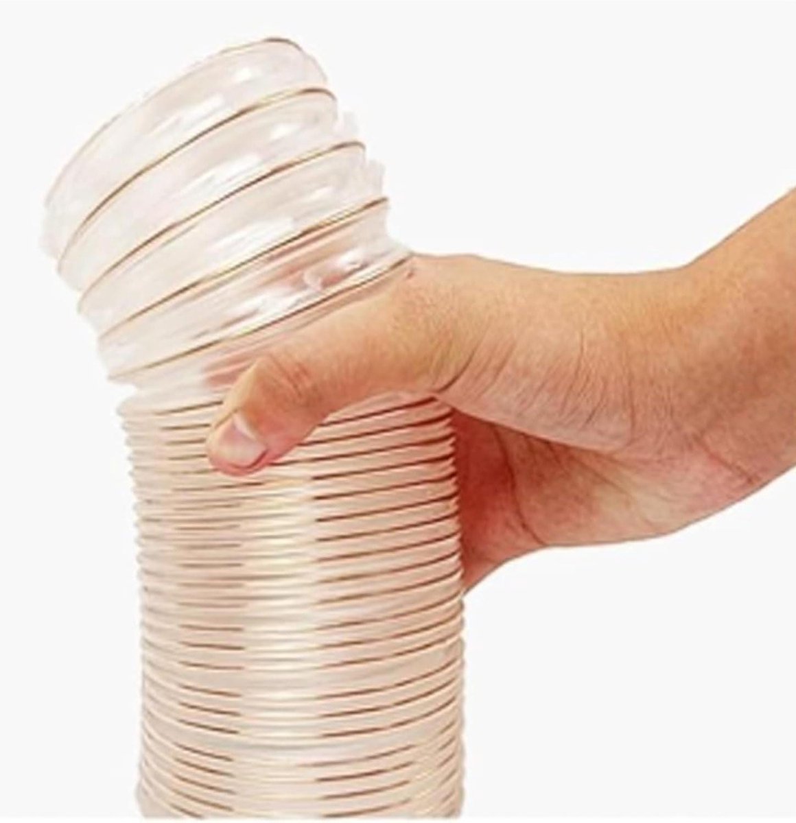 Flexibele Slang - Afvoerslang PU - Stofafzuiging Werkplaats - Transparant Knipbaar - 50mm Diameter - Transparant