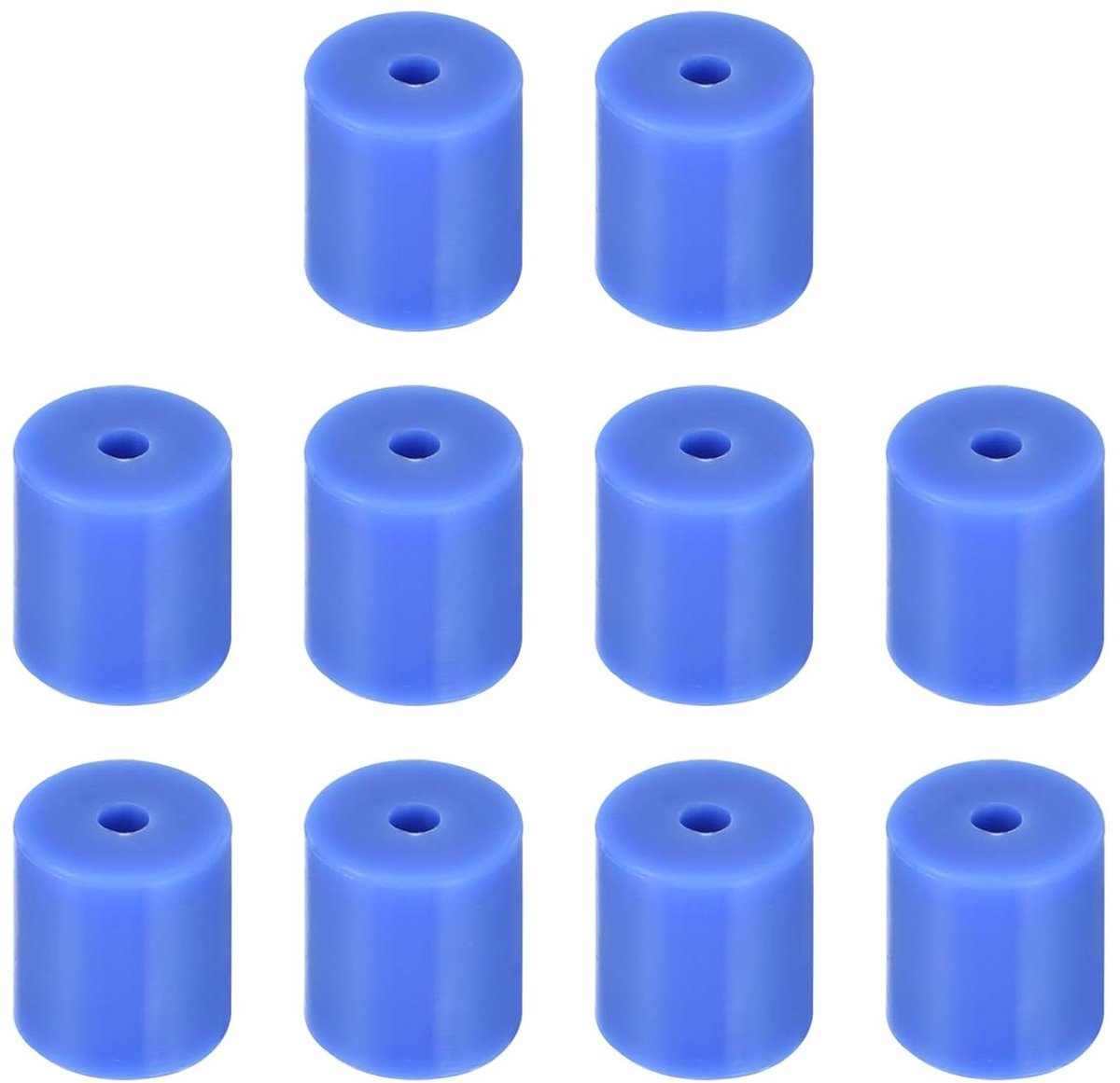 Siliconen Stangen - Nivelleringszuilen - 3D Printer Stabiliteit - Trillingsdempend Materiaal - 18 mm Hoog - Blauw