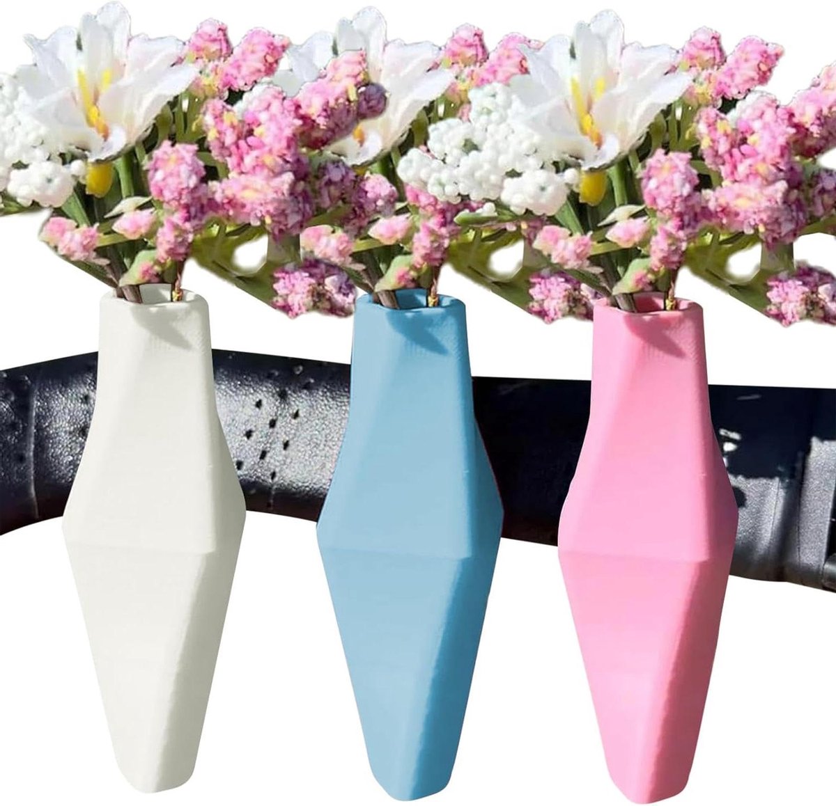 Fiets Vaas - Stuur Accessoire - Fiets Decoratie - Afneembaar Ontwerp - 8 cm Lengte - Multikleur