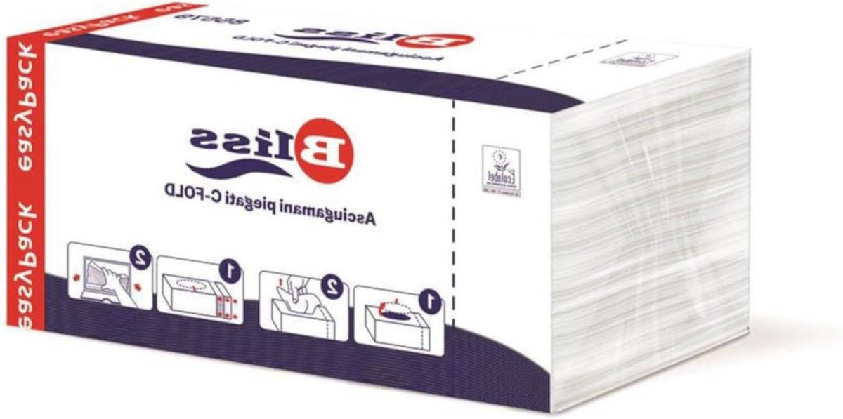 Wegwerp Handdoeken - Papieren Doekjes - Hygiënisch Droge Handen - C-Vouw Model - 153 Stuks - Wit