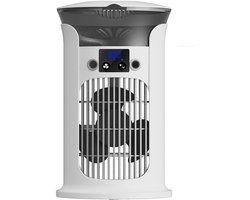 VHV- Compacte Nevelventilator met USB – Krachtige Luchtkoeler met Luchtbevochtiger – Stille Draagbare Tafelventilator voor Thuis, Kantoor, Slaapkamer en Bureau