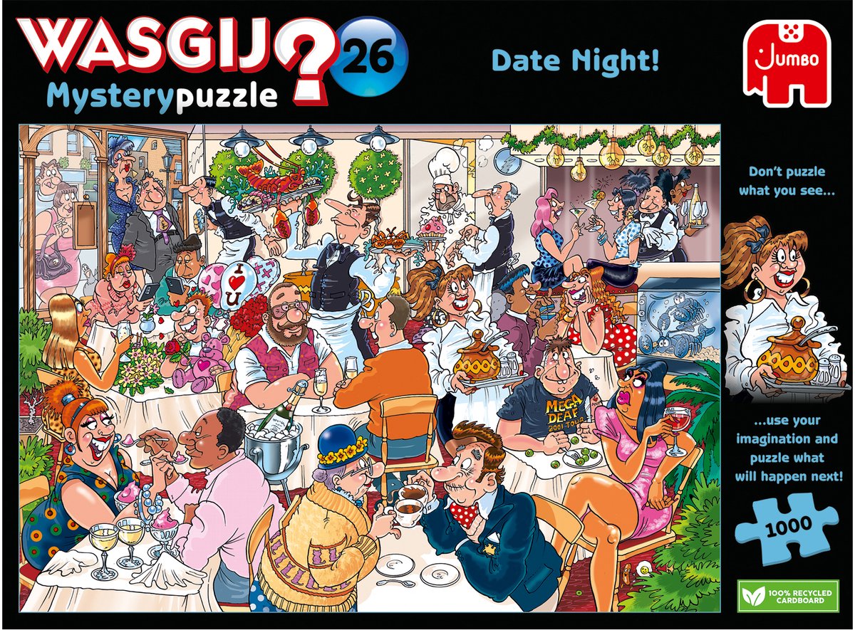 Wasgij Mystery 26 - Date Night! - 1000 stukjes puzzel - Legpuzzel volwassenen — afbeelding 5
