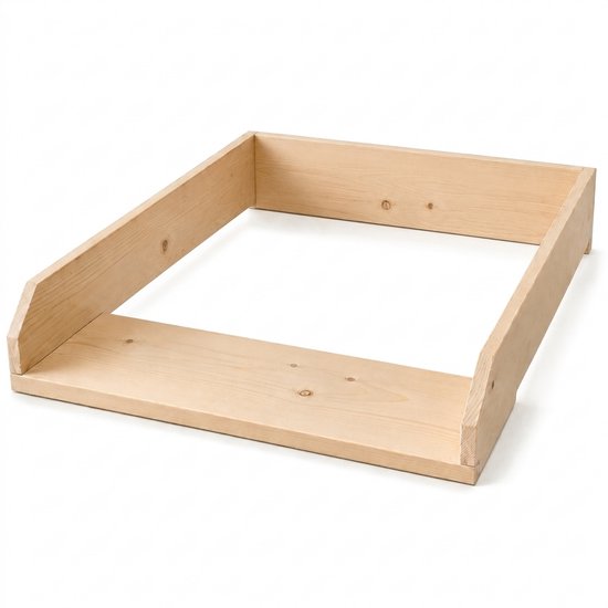 MAT HOME – Commode Bladvergroter / Verschoonblad geschikt voor IKEA HEMNES – Ruimtebesparend – Hout – Naturel – Binnenmaat 45x67 cm